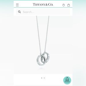 Tiffany Necklace - Interlocking Circles Pendant